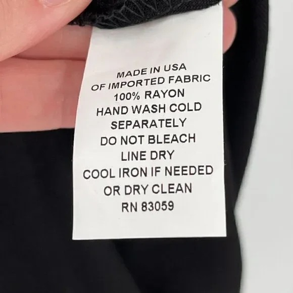 Drew Black Luka Wide Leg‎ Crop Pants High Rise Women Small NWT Style ZT80773T - Picture 9 of 9